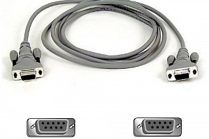 2.5 m serial cable, 9 pin D